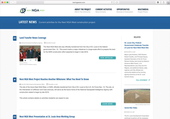 Next NGA West project latest news