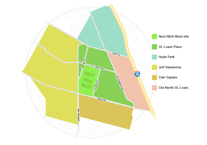 Next NGA West neighborhoods map expanded view